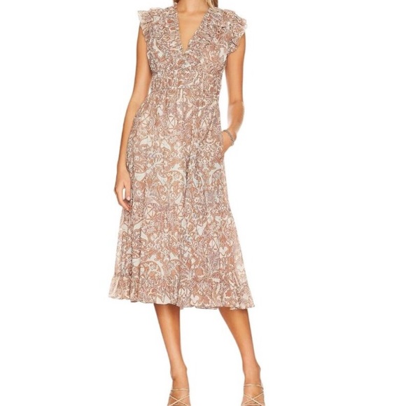 Ulla Johnson Samara Midi Dress - Picture 2 of 9